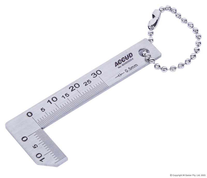 15 x 30 mm Chamfer Gauge